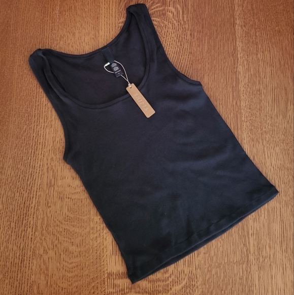 Skims Cotton Rib Tank - onyx black - Picture 7 of 9